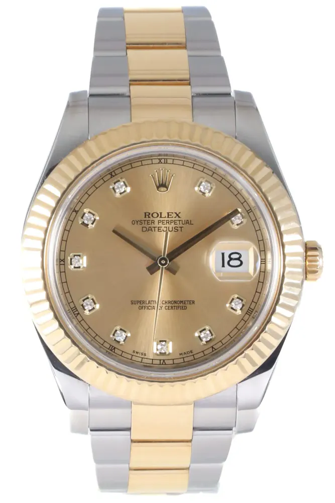 Rolex Datejust II 116333 — 2009 — Good in Champagne Diamond – Pre-owned watches