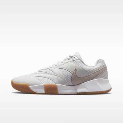 Nike NikeCourt Lite 4 Men's Tennis Shoes - White/Summit White/Linen/Light Orewood Brown
