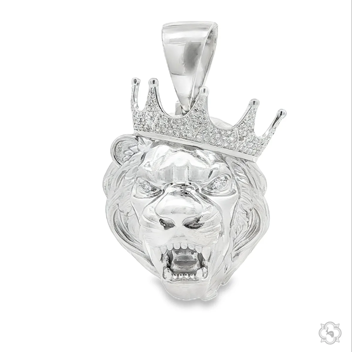 MARYAM - For Him SILVER .925 Silver Diamond Lion Head Pendant 66464 – Pendant