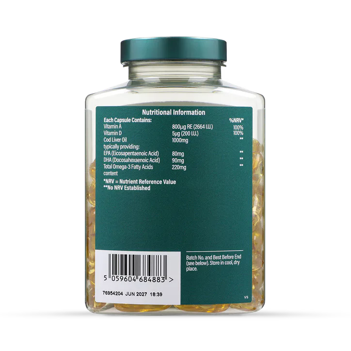 For Him Pure Cod Liver Oil 1000mg 120 Capsules detail 3