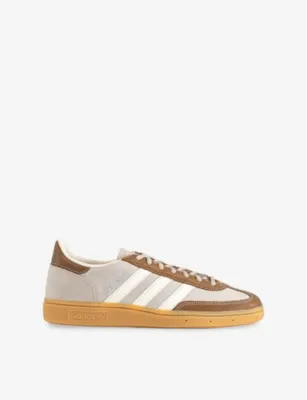 ADIDAS Handball Spezial Leather and Suede Trainers - EUR 42.5 / 8.5 UK MEN in KHAKI CREAM WHITE BR – Mens | Trainers | Lace up trainers