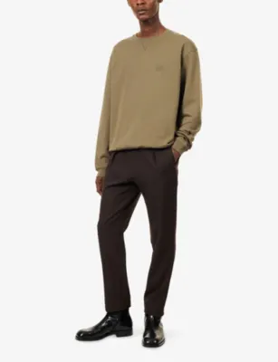 EMPORIO ARMANI Tonal-Logo Relaxed-Fit Cotton-Jersey Sweatshirt detail 2