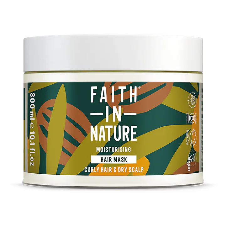 Faith in Nature Hair Mask for Curly Hair Shea & Argan 300ml