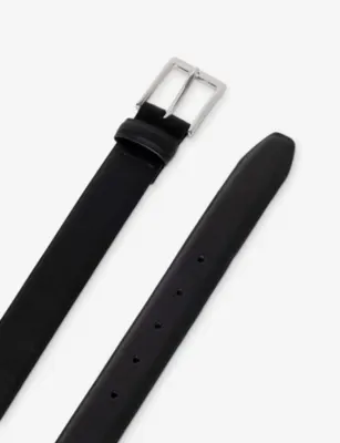 HACKETT Feather-Edge Leather Belt - 34 detail 2