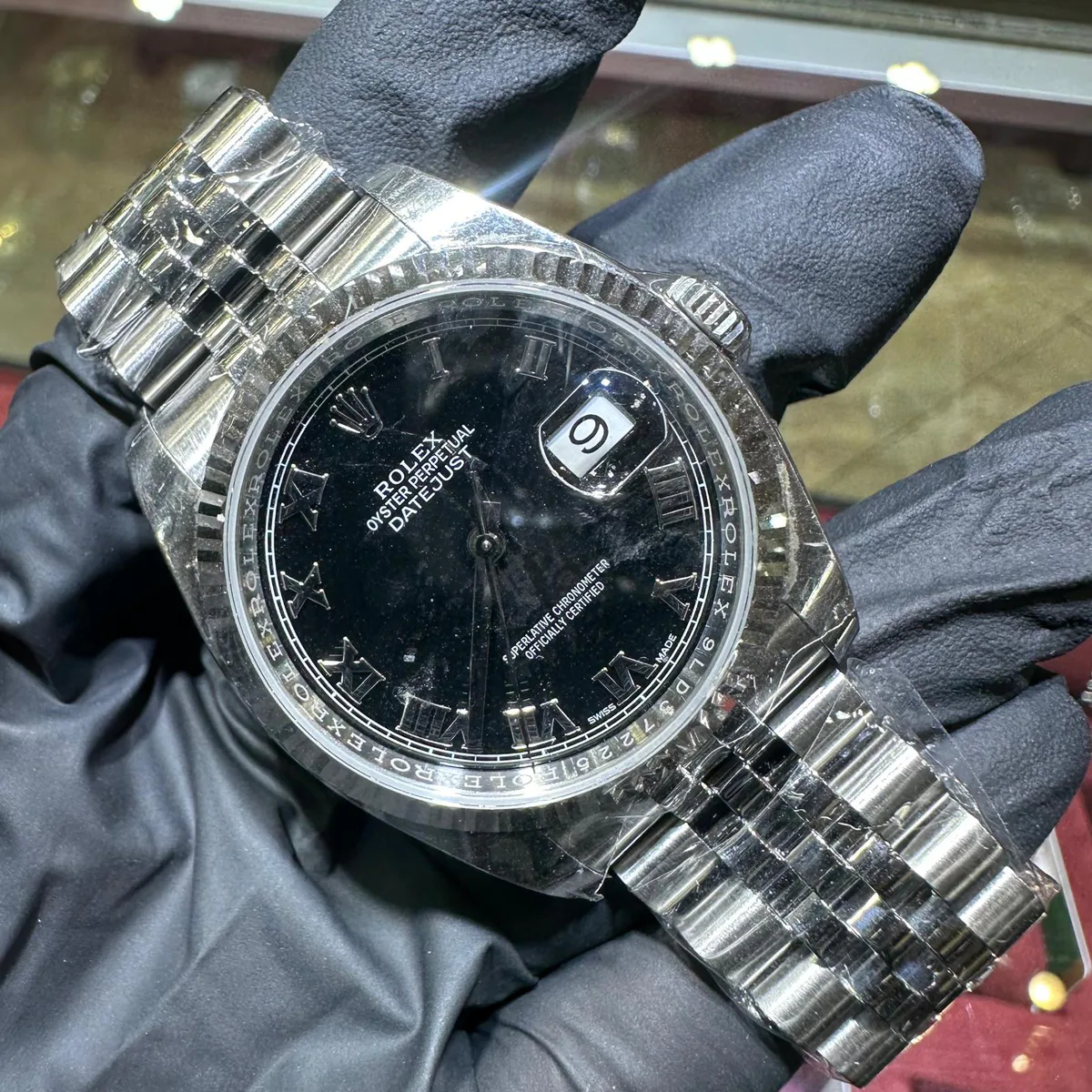 ANKUR - For Him WATCHES Rolex Datejust 36mm | Oystersteel | Black Roman Dial – Watch
