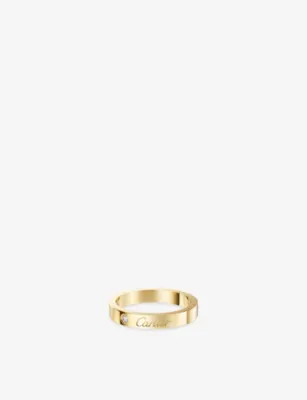 CARTIER C de Cartier 3mm 18ct Yellow-Gold and 0.03ct Brilliant-Cut Diamond Wedding Ring - 59mm