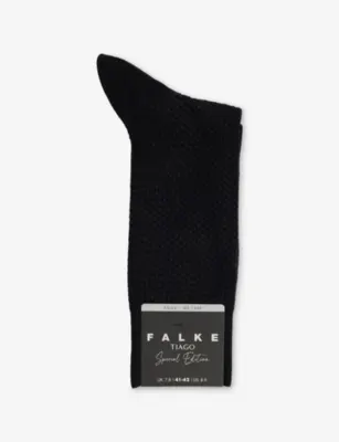 FALKE Tiago Special Edition Cotton-Blend Socks - SESAME - 9-9.5 in BLACK – Mens | Underwear & socks | Socks | Plain Socks