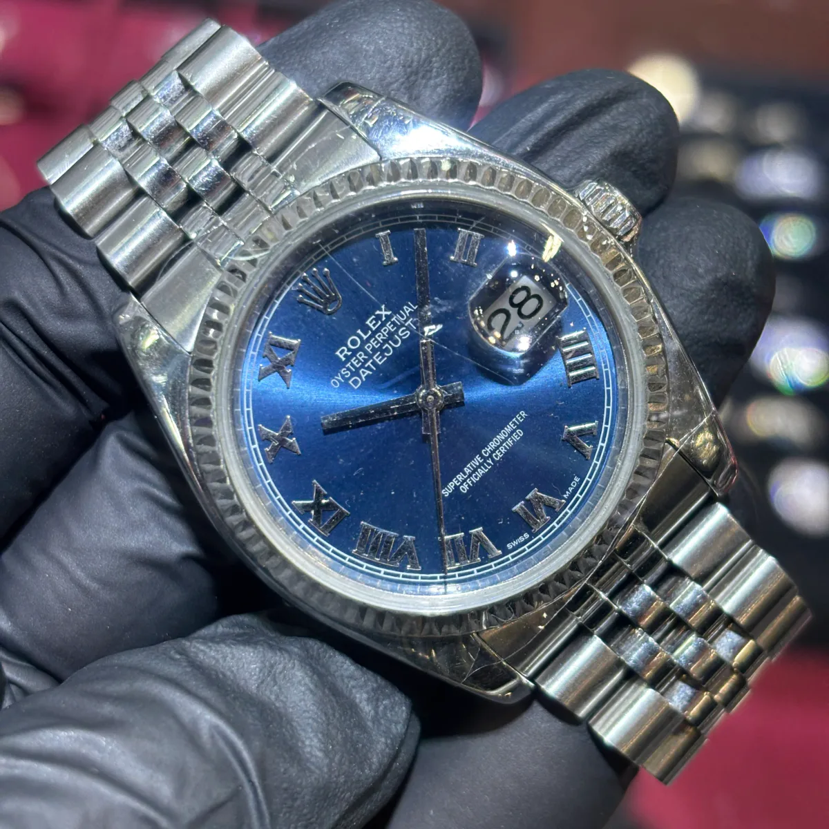 ANKUR - For Him WATCHES Rolex Datejust 36mm | Oystersteel | Blue Roman Dial – Watch