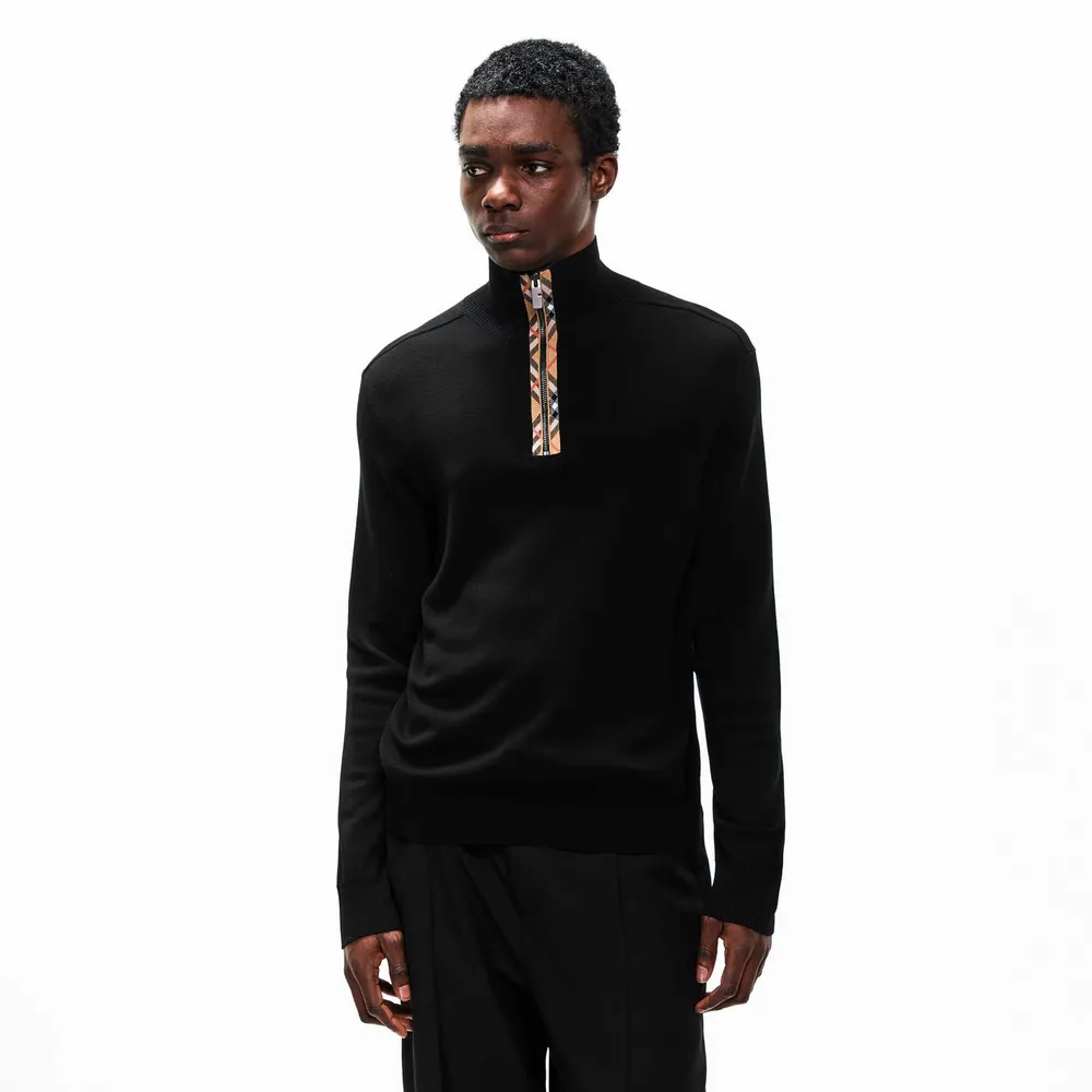 Burberry Men's Burb Cameron Knitted Crew Neck Jumper detail 3