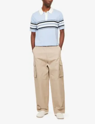 SIMKHAI Brandon Popver Cotton Polo Shirt detail 2