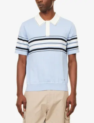 SIMKHAI Brandon Popver Cotton Polo Shirt detail 3