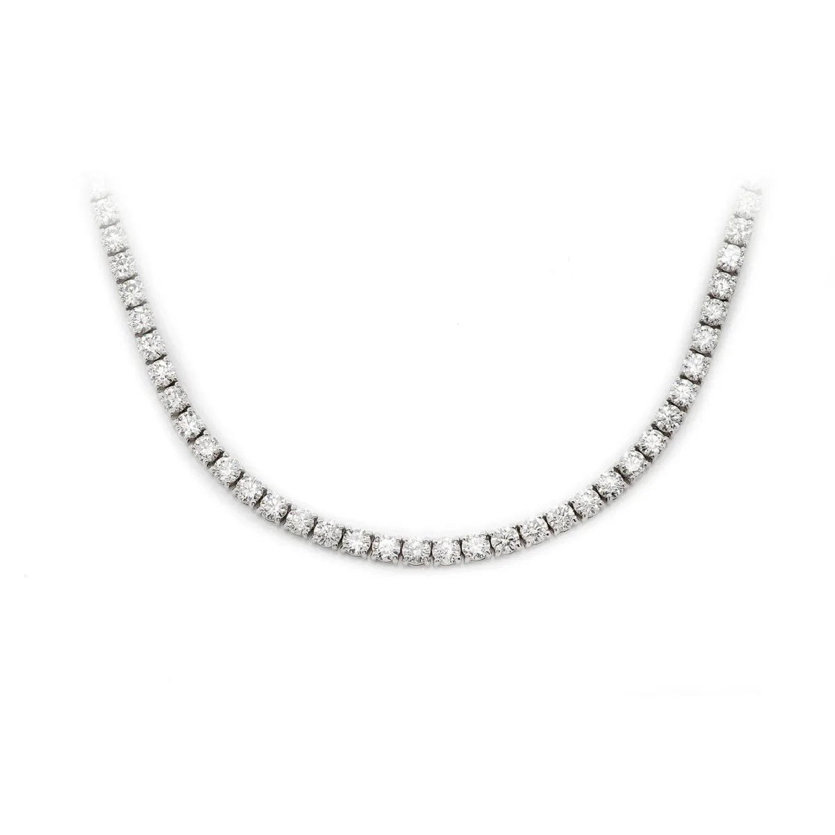 For Him Prong Diamond Tennis Necklace