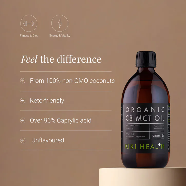 KIKI HEALTH Organic C8 MCT Oil - 500ml detail 2