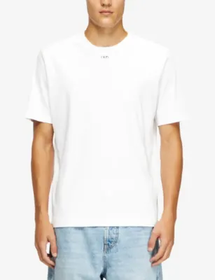 DIESEL T-Madjust-Tr Branded Cotton-Jersey T-Shirt detail 3