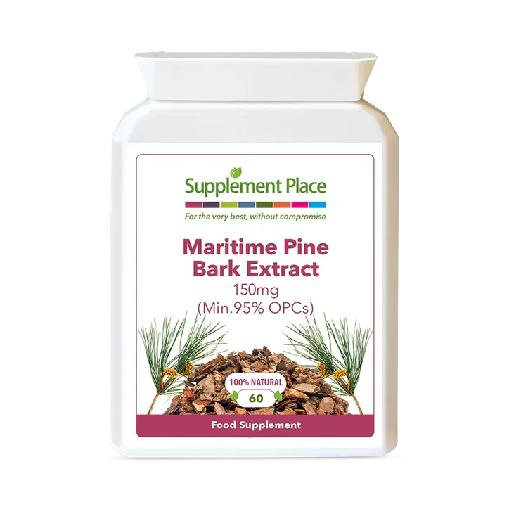 Supplement Place Maritime Pine Bark Extract 150mg | 95% OPCs | 60 Capsules