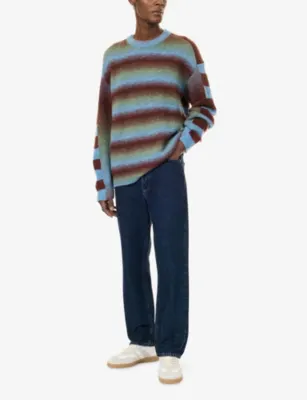 PS BY PAUL SMITH Striped Wool-Blend Jumper detail 2