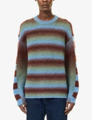 PS BY PAUL SMITH Striped Wool-Blend Jumper detail 3