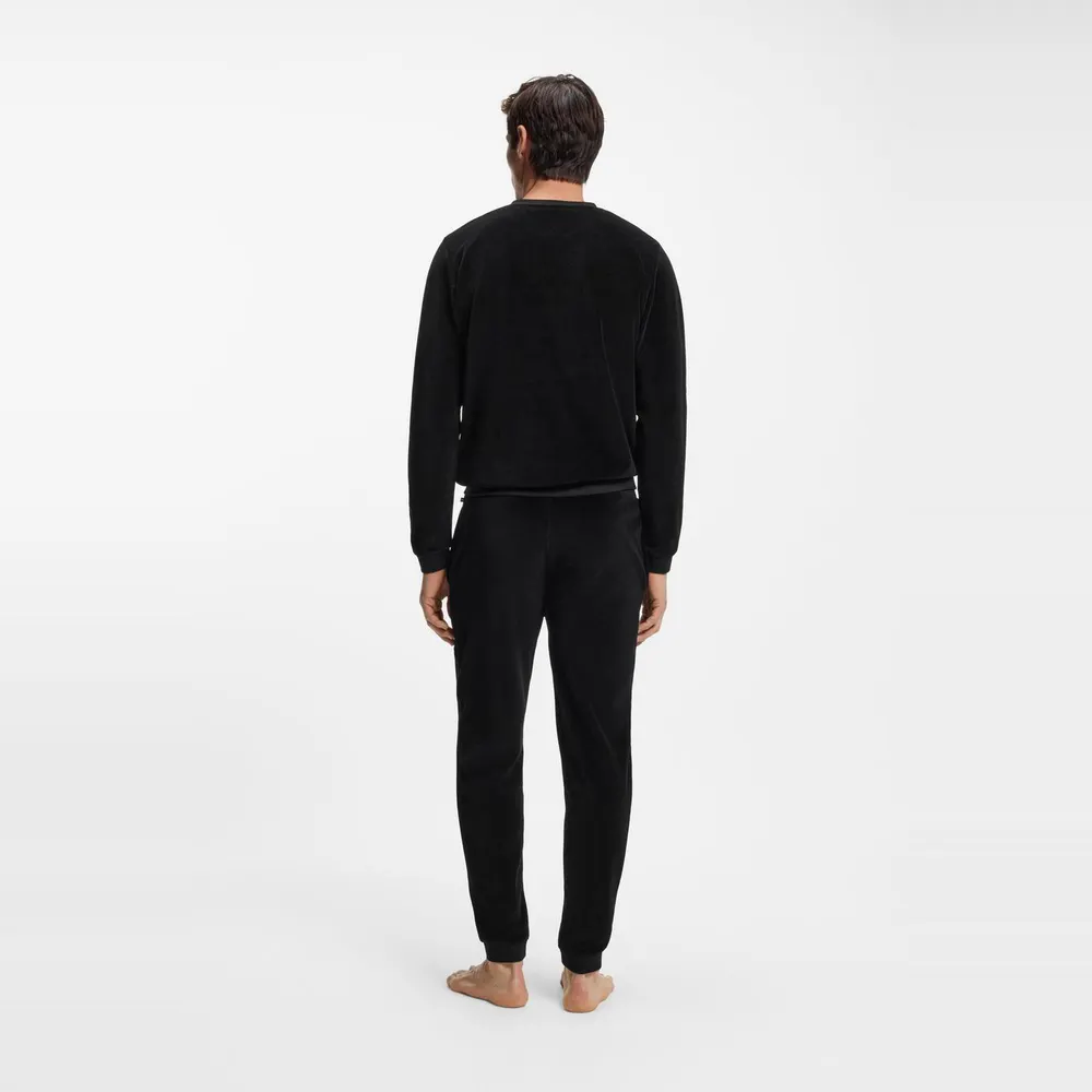 Boss Men's Velour Joggers detail 3