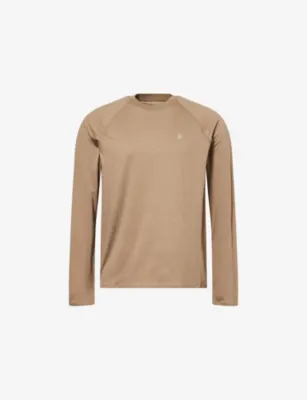DUNHILL Ath-Luxury Long-Sleeves Wool And Cashmere T-Shirt in Brit Khaki – Mens | Tops & t-shirts | T-Shirts | Long Sleeve T-Shirts