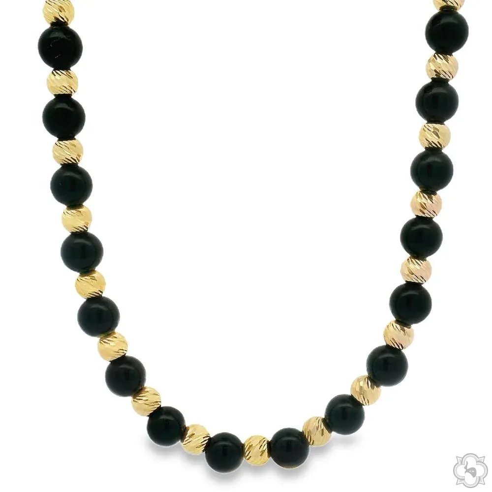 EMMA - For Him MERCHANDISE For Him 14K Gold Beads Necklace 70232 – Necklaces
