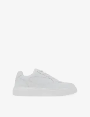 REISS Cast Leather Trainers - EUR 42 / 8 UK MEN in WHITE – Mens | Trainers | Lace up trainers