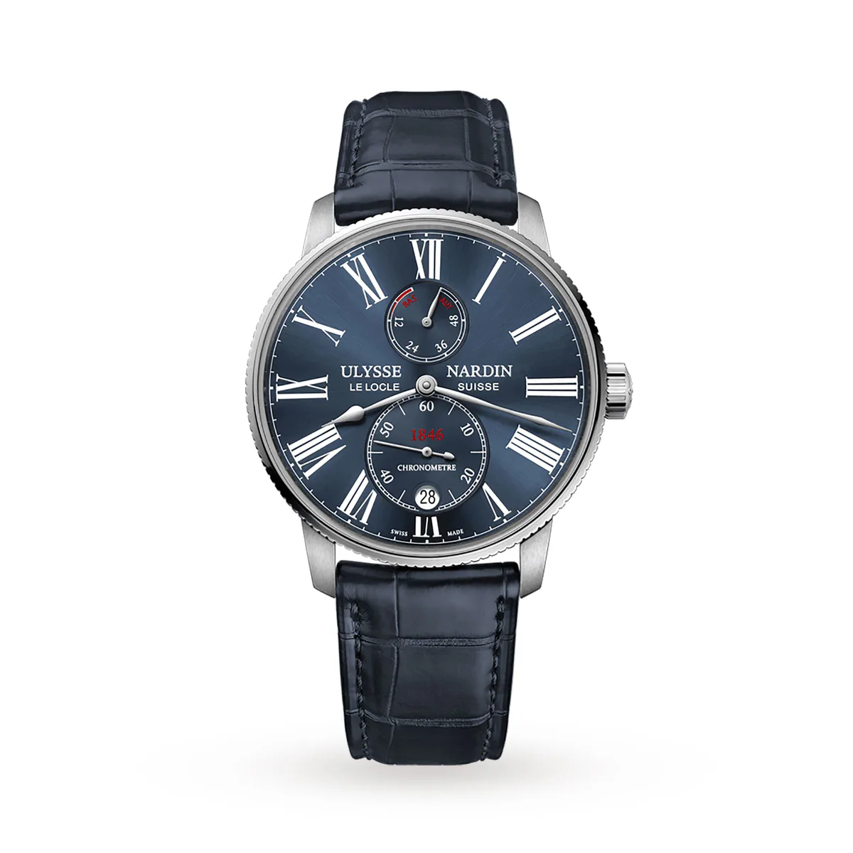 Ulysse Nardin Marine Torpilleur 42mm Stainless Steel Case And Bezel