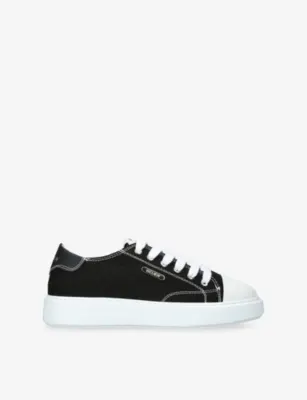 BELIER Rome Canvas Trainers - EUR 42 / 8 UK MEN in BLK/WHITE – Mens | Trainers | Lace up trainers