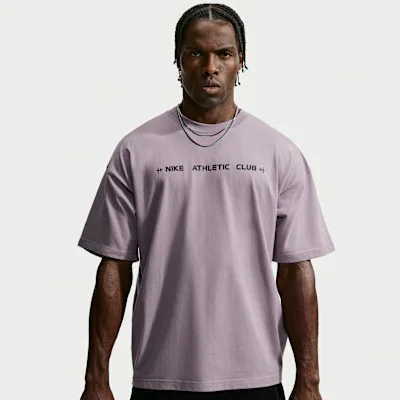 Nike N.A.C. Men's Oversized T-Shirt - Purple Smoke/Black