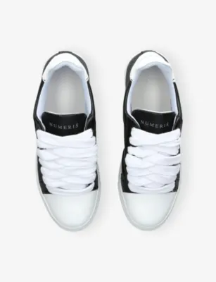 NUMERIS Atelier Leather Trainers - EUR 41 / 7 UK MEN in BLACK, additional product view 2