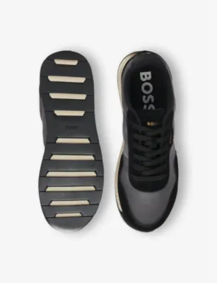 BOSS Brand-Print Woven Low-Top Trainers - EUR 40 / 6 UK MEN detail 2