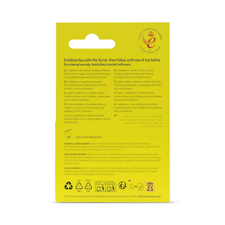 Dr. PawPaw Vanillaberry Flavoured Scrub and Nourish Vanilla 24 g, additional product view 2