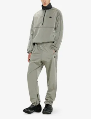 DIESEL Logo-Patch Crinkle Nylon Trousers detail 2