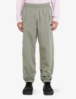 DIESEL Logo-Patch Crinkle Nylon Trousers detail 3