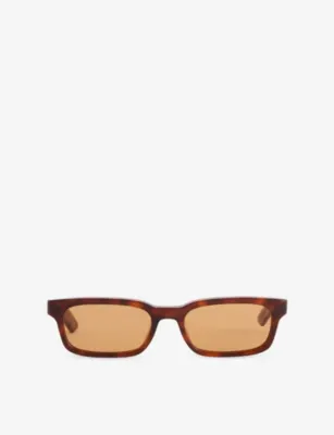 RETROSUPERFUTURE Gesto Havana Rectangular-Frame Acetate Sunglasses