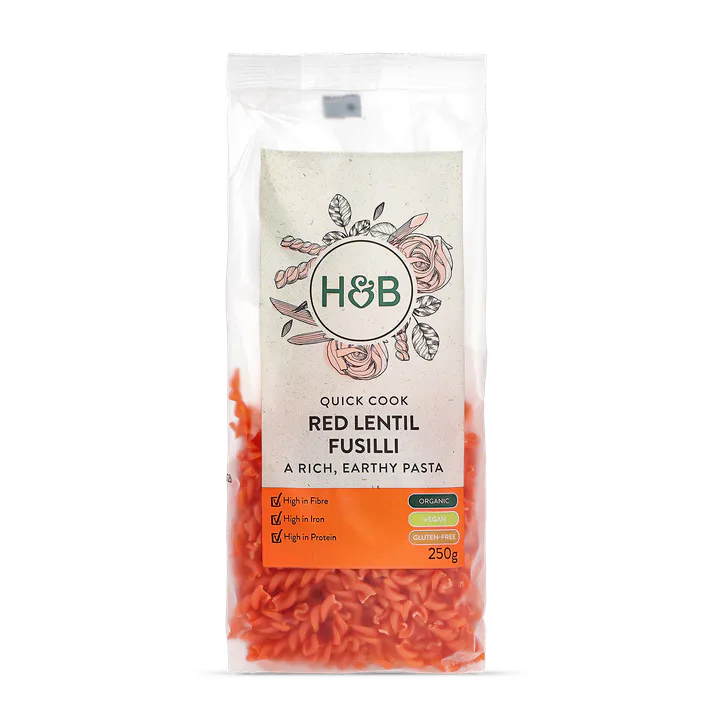 For Him Red Lentil Fusilli 250g detail 2
