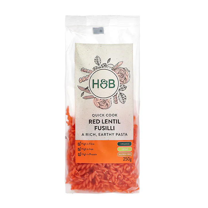 For Him Red Lentil Fusilli 250g
