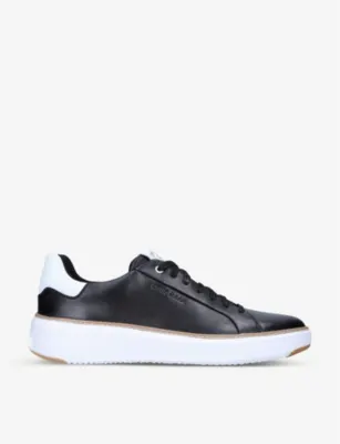 COLE HAAN Grand Pro Topspin leather trainers - White - EUR 46 / 12 UK MEN in BLACK – Mens | Trainers | Lace up trainers