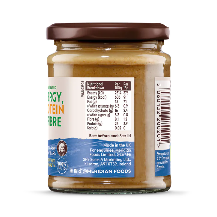 Meridian Organic Peanut Butter Smooth 280g detail 3