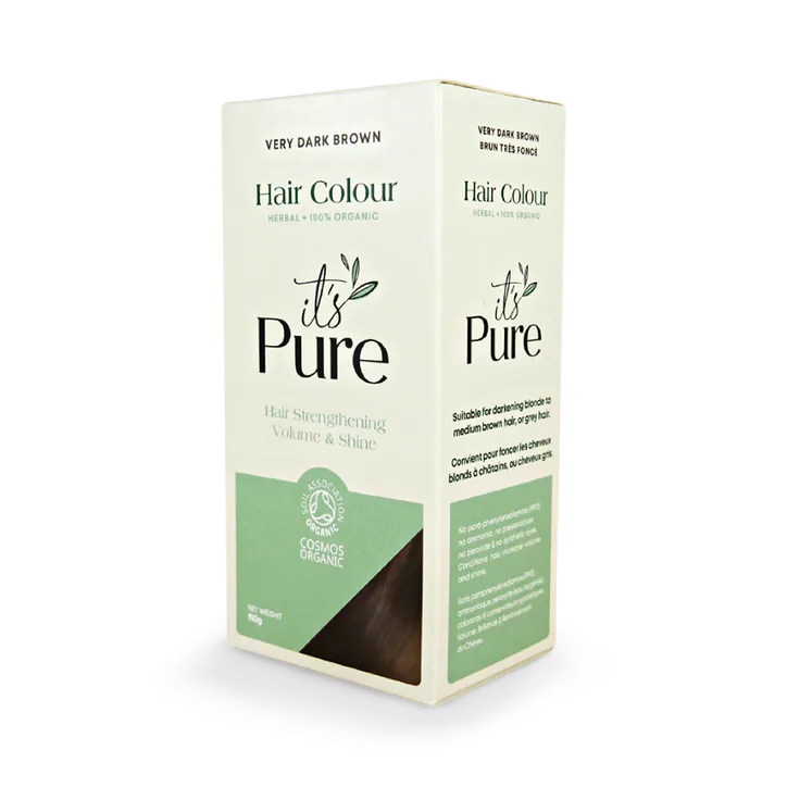 It's Pure Organic Herbal Hair Colour Very Dark Brown 110g