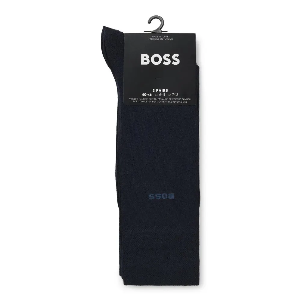 Boss 2 Pack of Socks in a Regular Length detail 3