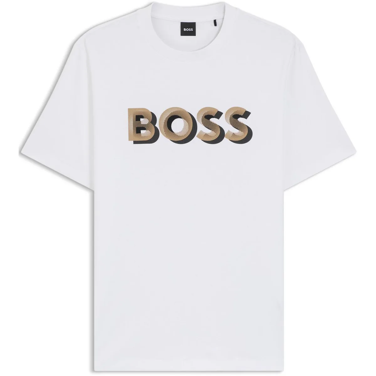 Boss Men's Thompson Contrasting Logo Cotton Short Sleeve T-Shirt