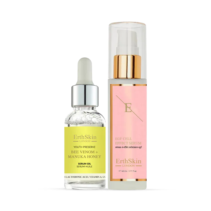 Erth Skin London Bee Venom + Manuka Honey Serum Oil 30ml + EGF CELL EFFECT SERUM 60ML