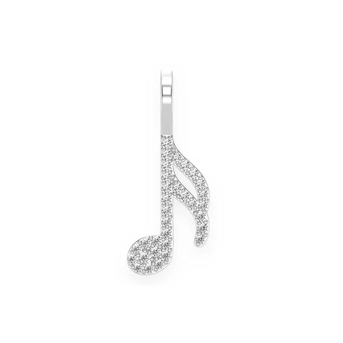 For Him Semiquaver Music Note Diamond Pendant in 0.15ctw / Rose Gold / Natural Diamond – Pendant