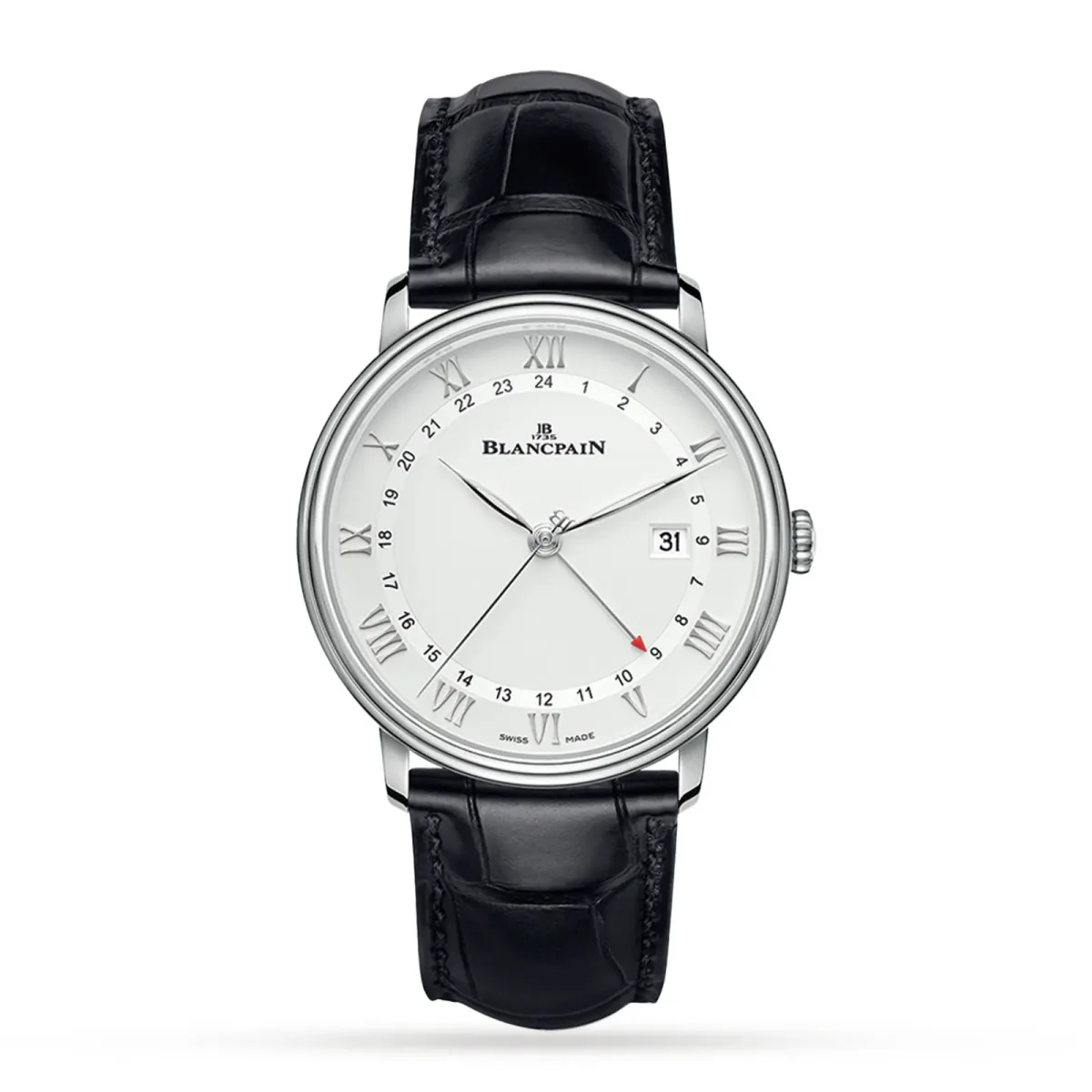 Blancpain Villeret GMT Date 40mm Mens Watch White