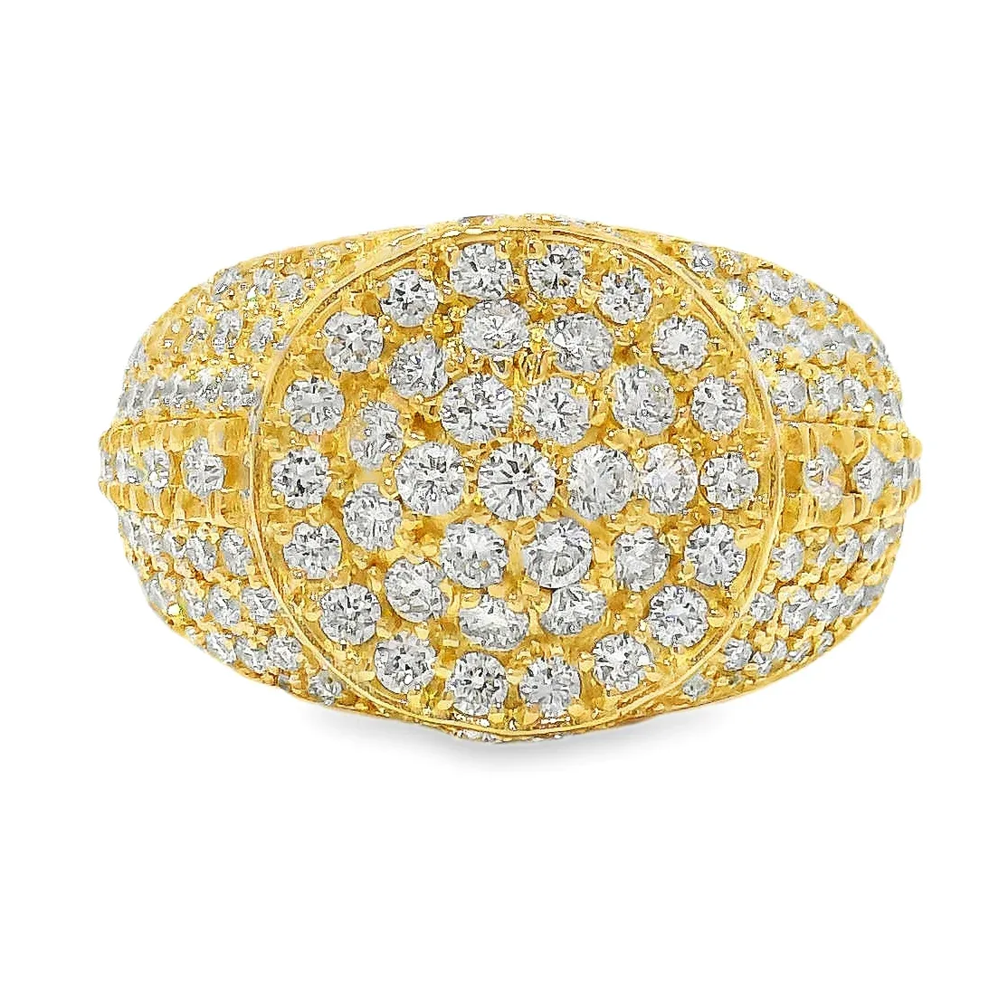 RINA - For Him FACTORY 18K Royal Dome Diamond Ring 65454 in Rose Gold / 7 – Ring