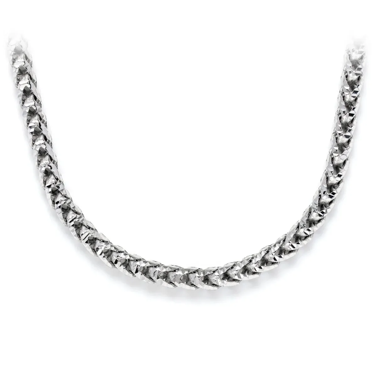 For Him Sterling Silver Franco Chain in 3.5mm / 925 Sterling Silver / 22" – Chain