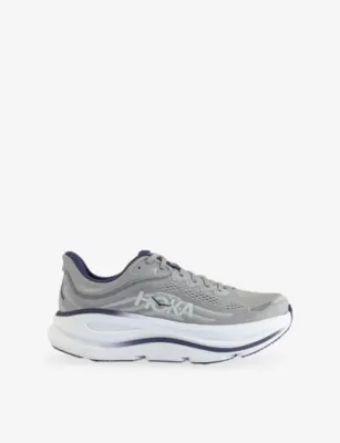 DECKERS HOKA Bondi 9 Woven Trainers - 10.5 in STELLAR GREY SQUID INK F – Mens | Trainers | Lace up trainers
