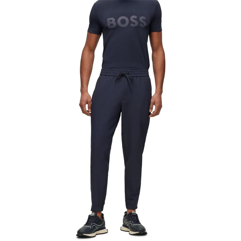 Boss Men's HBG Flex Trouser, Unrestricted Movement in Dk Blue 402, additional product view 2