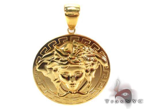 MARYAM - For Him SILVER Gold Plated 925.Silver Medusa Head Pendant 33835 – Pendant