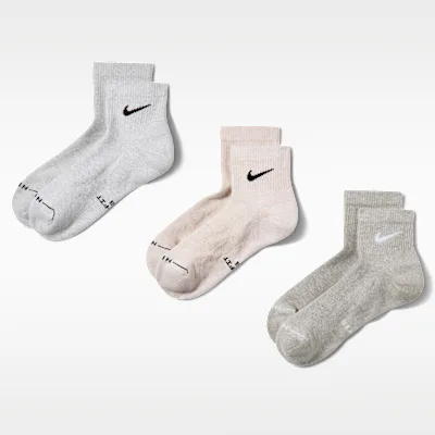Nike Everyday Elevated Ankle Socks (3 Pairs) - Multi-Colour